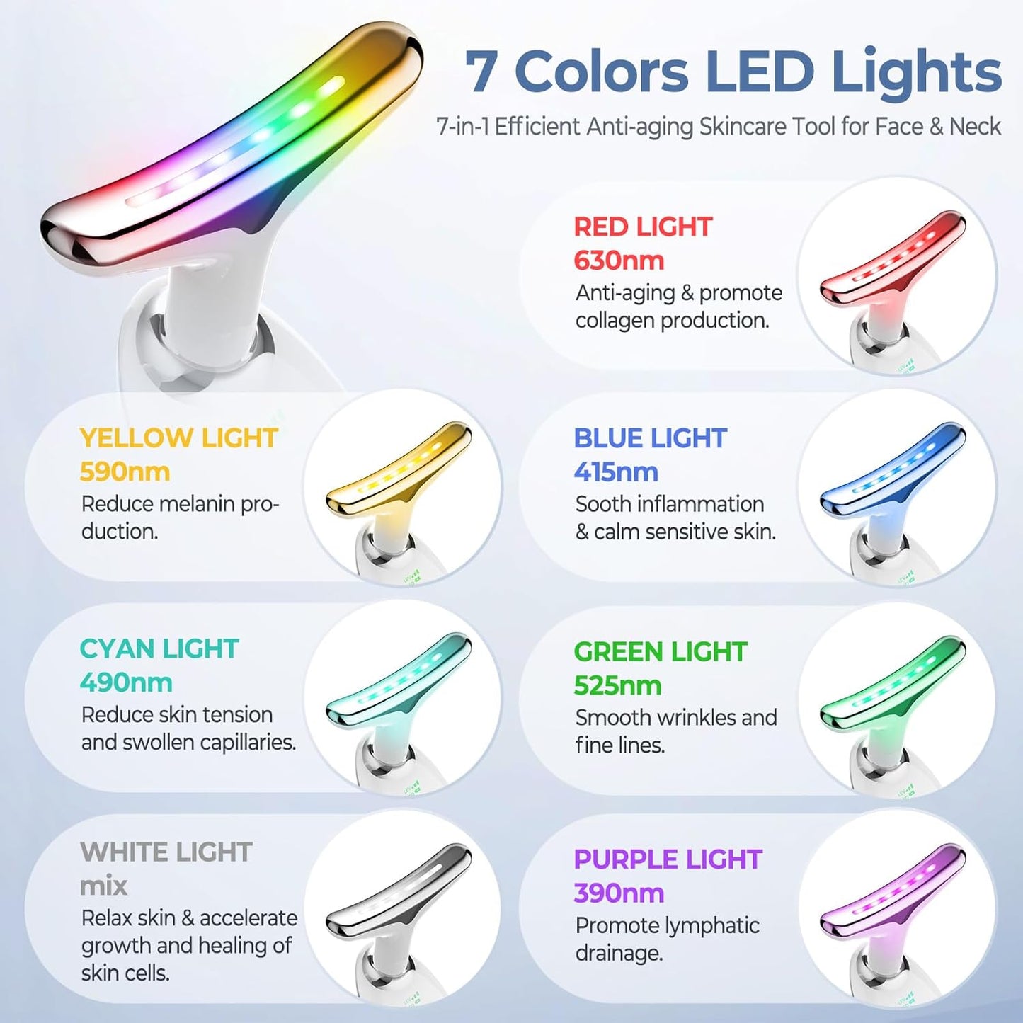 GlowLift™ Mini – LED-apparaat voor nek- en gezichtslifting