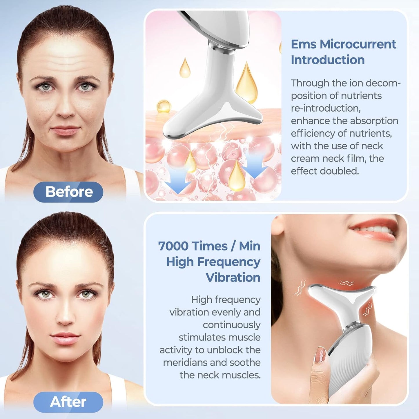 GlowLift™ Mini – LED-apparaat voor nek- en gezichtslifting