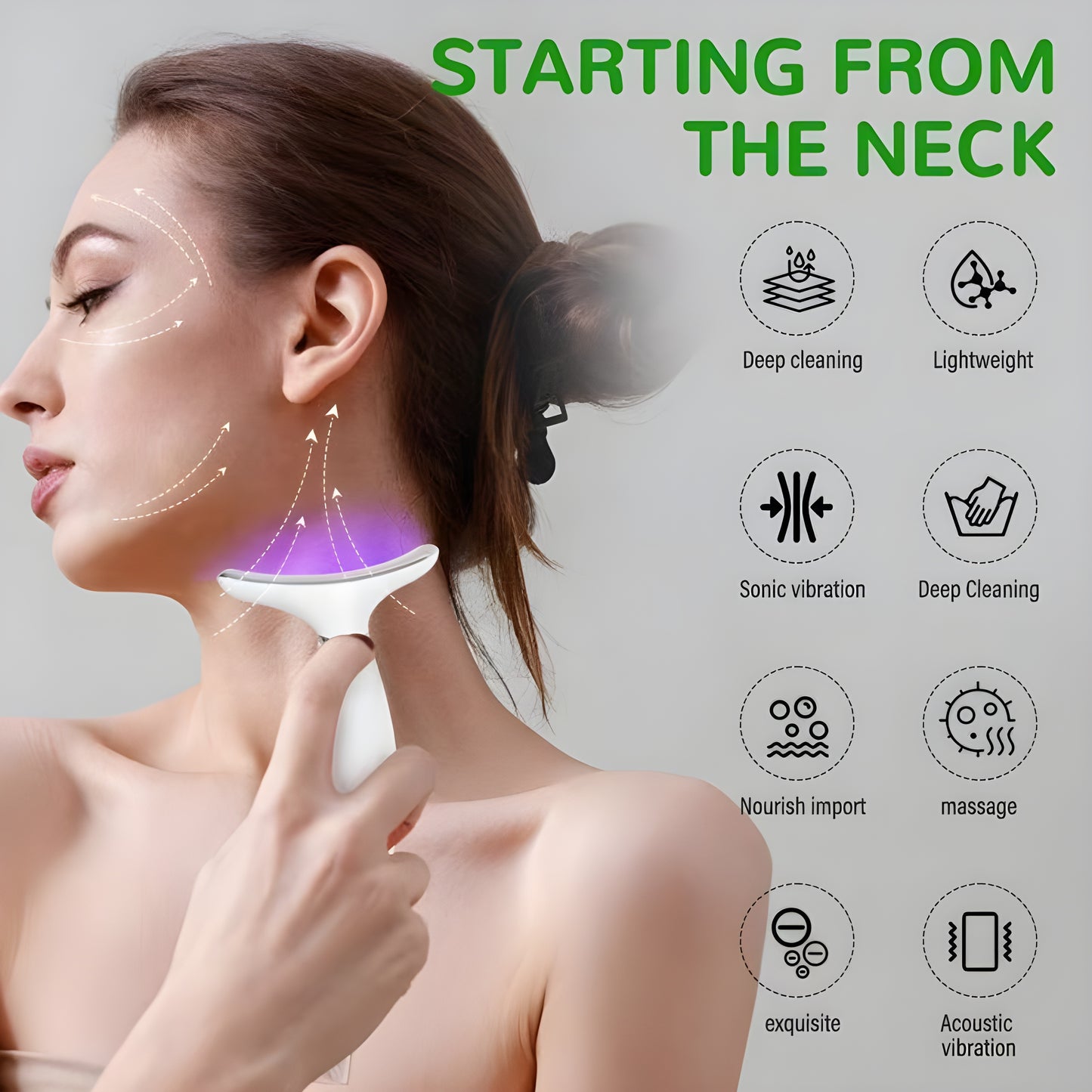 GlowLift™ Pro – LED-apparaat voor nek- en gezichtslifting